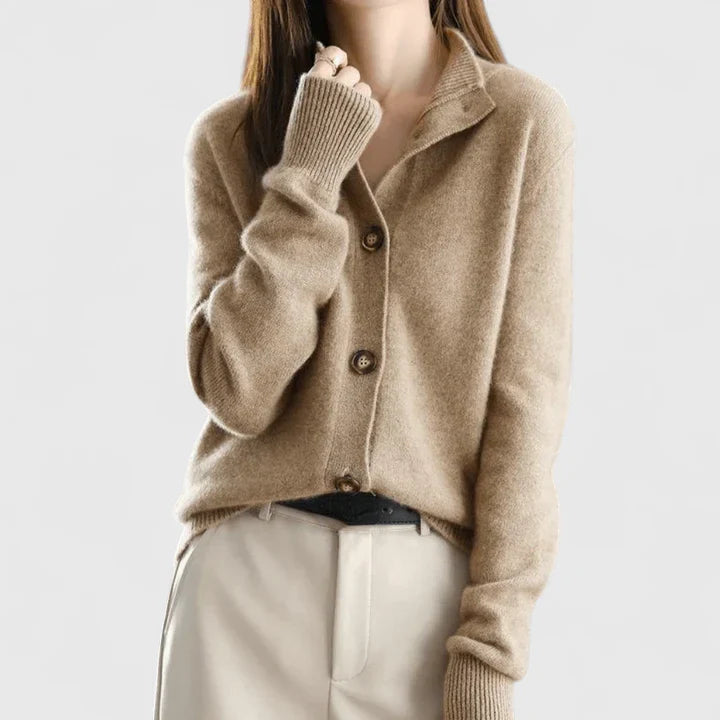 Camilla – Elegante Herfstcardigan van Premium Wolmix