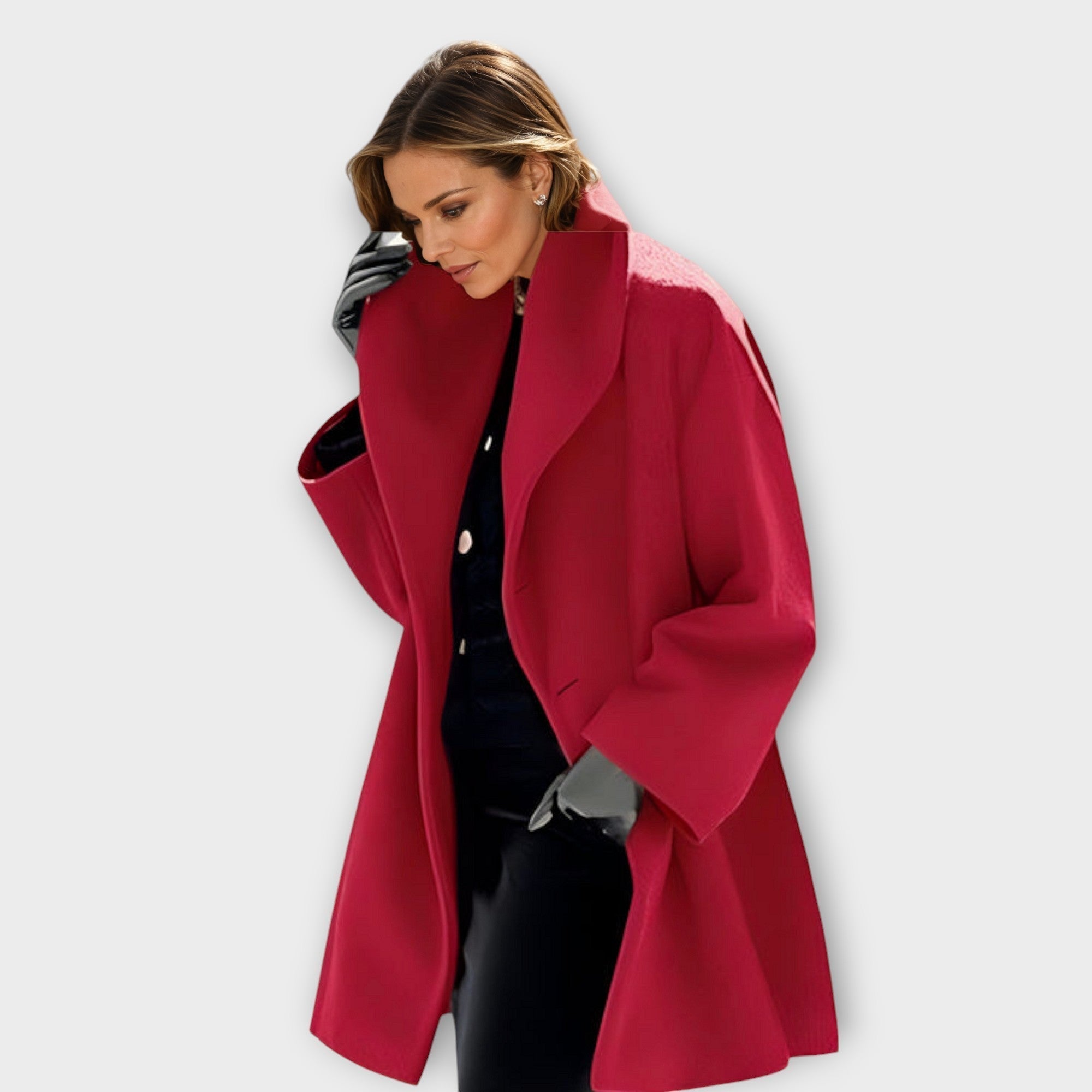 Emma - Premium Winddichte Wollen Mantel