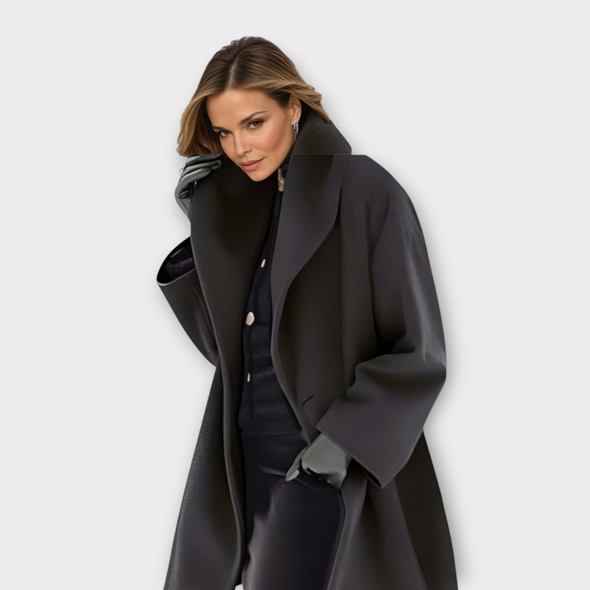 Emma - Premium Winddichte Wollen Mantel