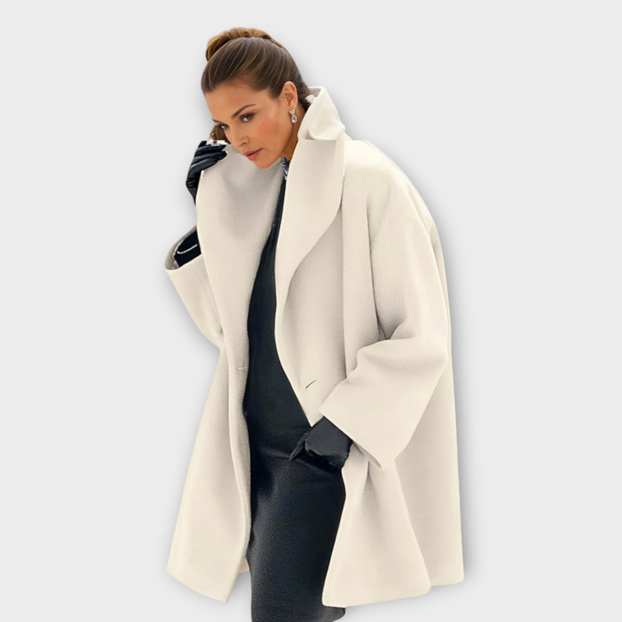 Emma - Premium Winddichte Wollen Mantel
