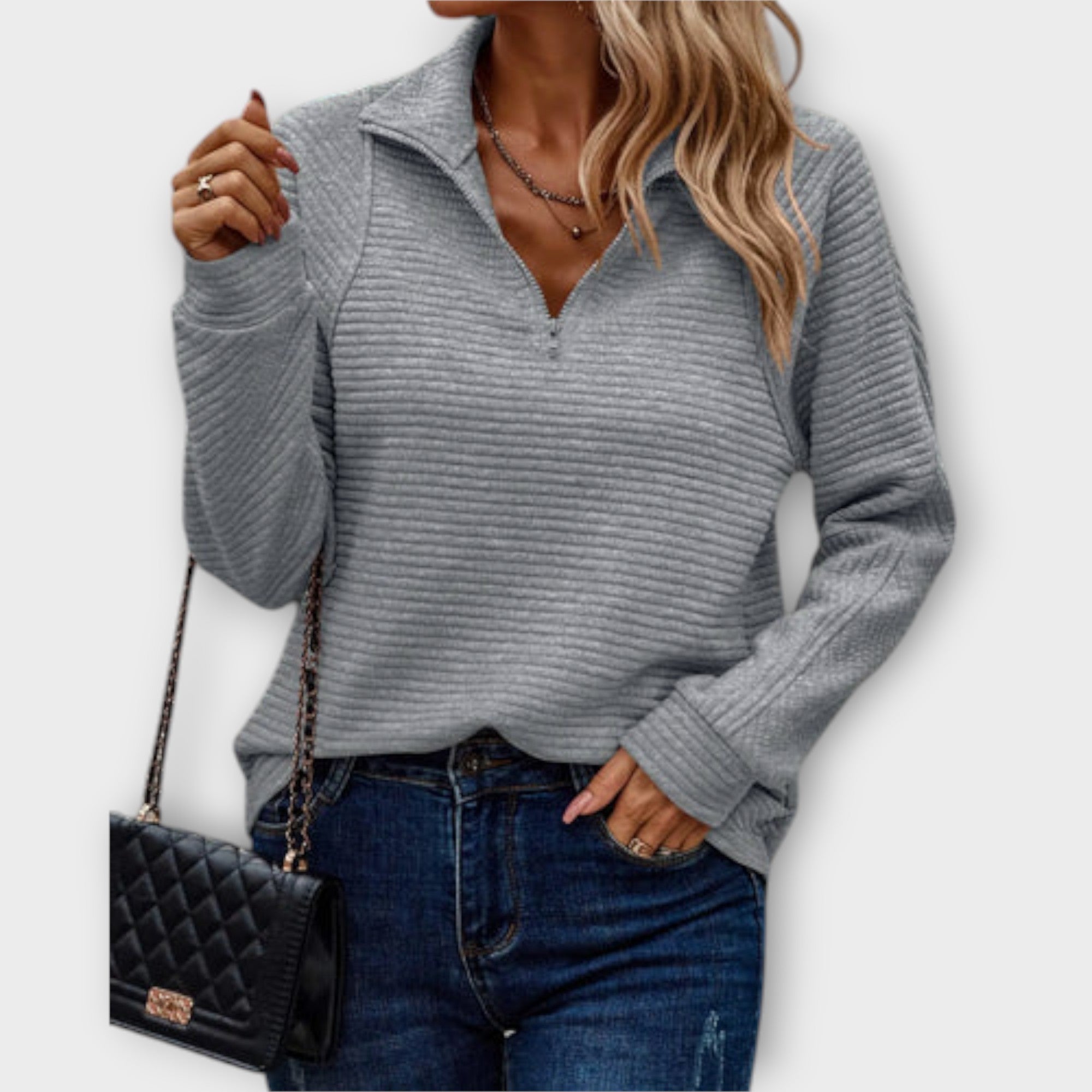 Stil&Co – Pullover met halve rits