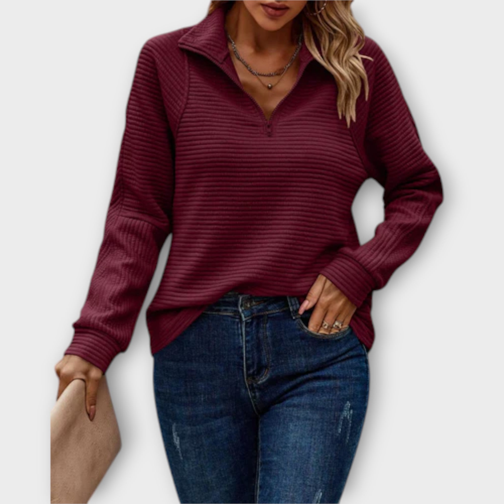 Stil&Co – Pullover met halve rits