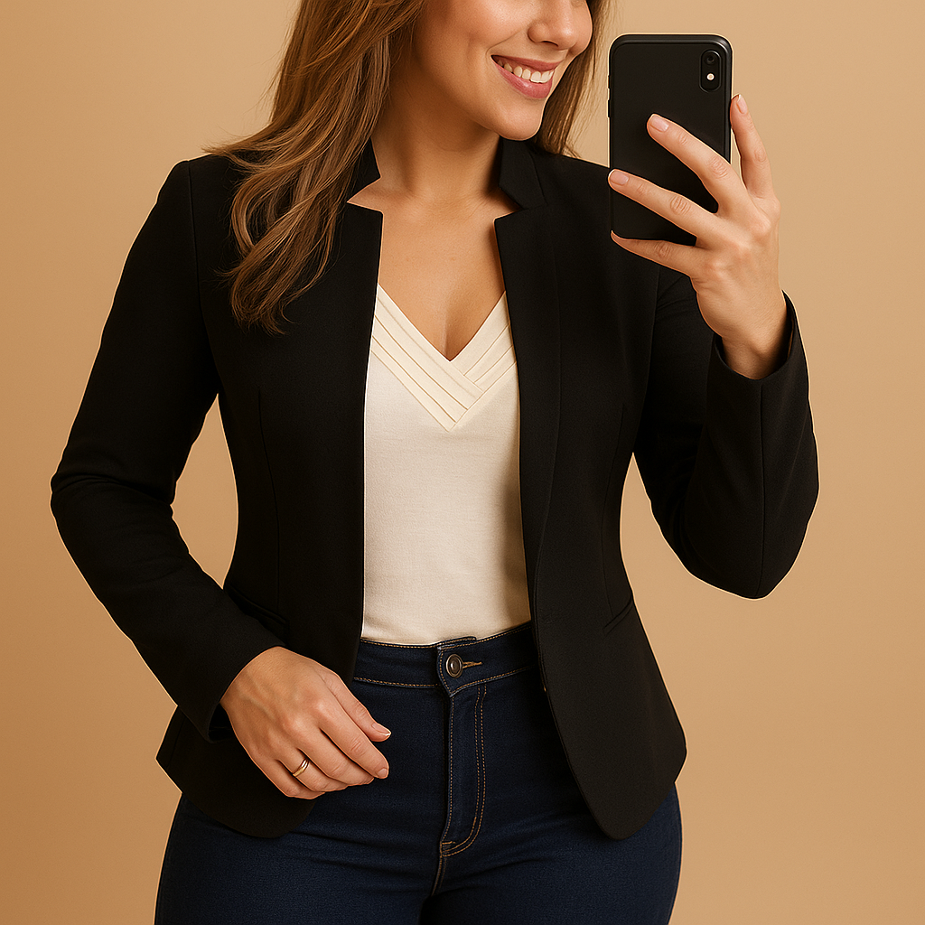 Rivka | Lichte Blazer voor Dames met Reverskraag