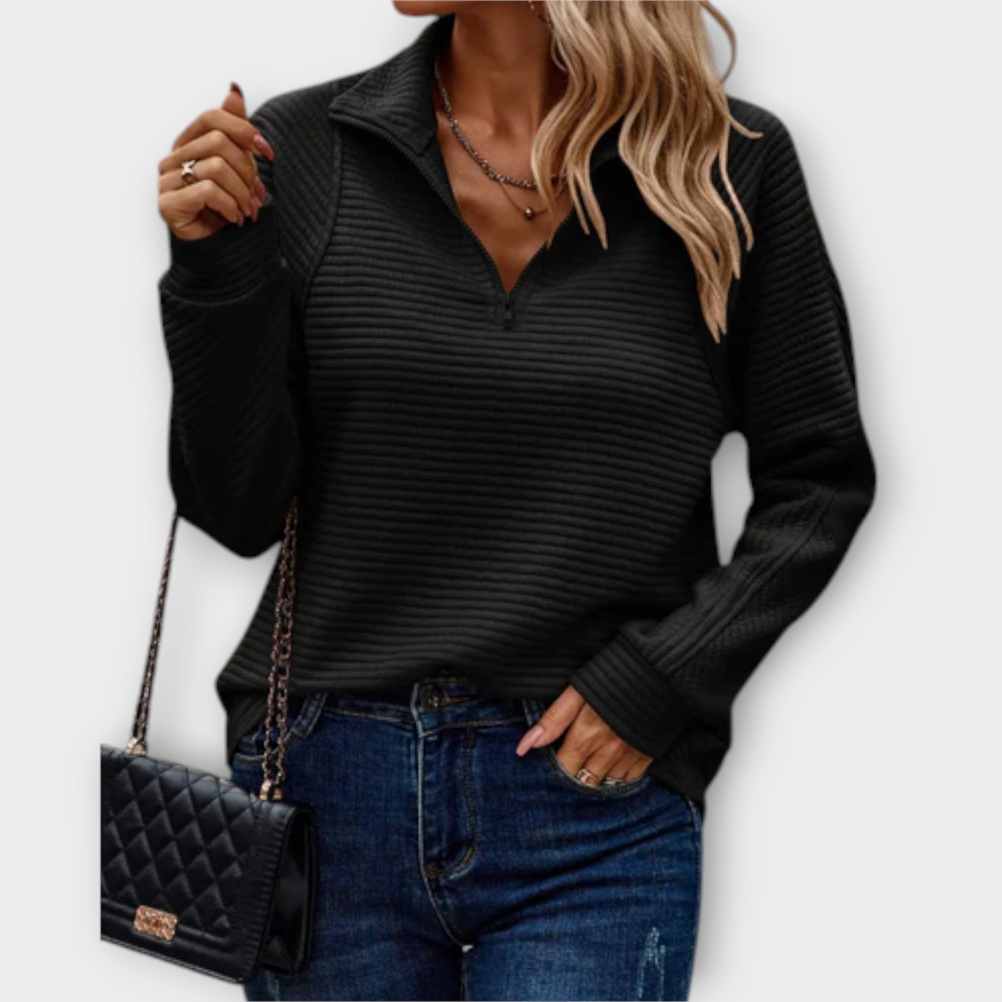Stil&Co – Pullover met halve rits
