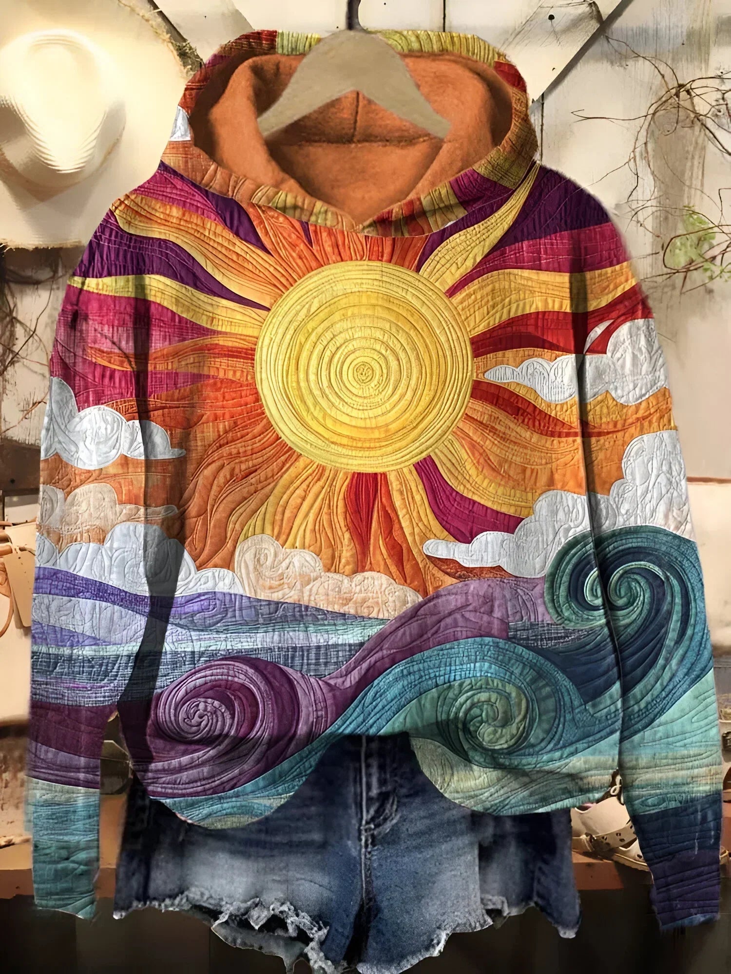 Sofie - Vintage zonnestraal hoodie