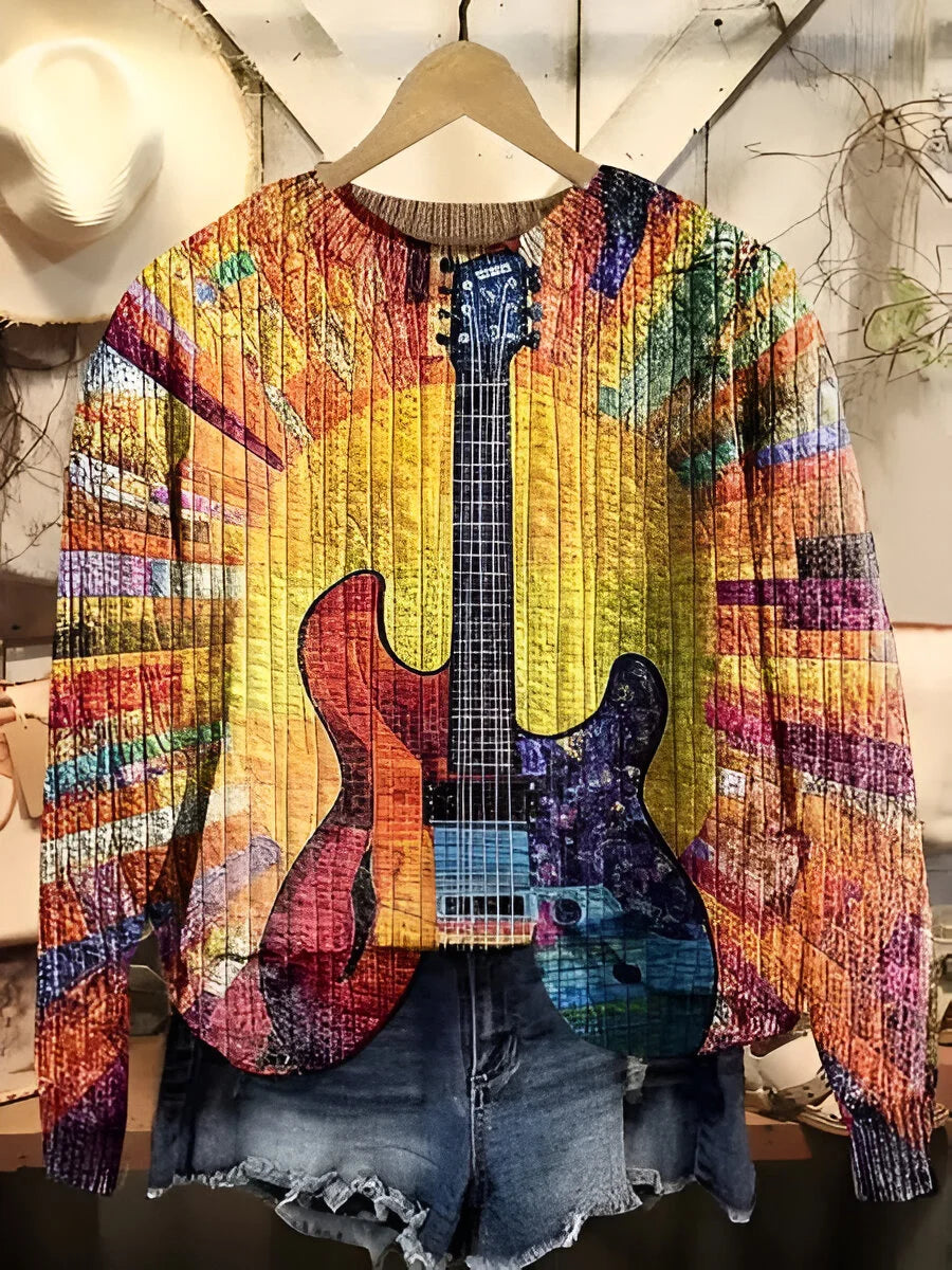 Tanja - Kleurrijke boho-stijl sweatshirt