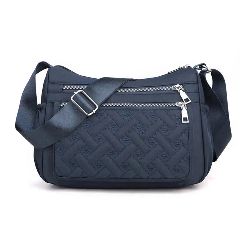 Noora™ | Nylon schoudertas met messenger