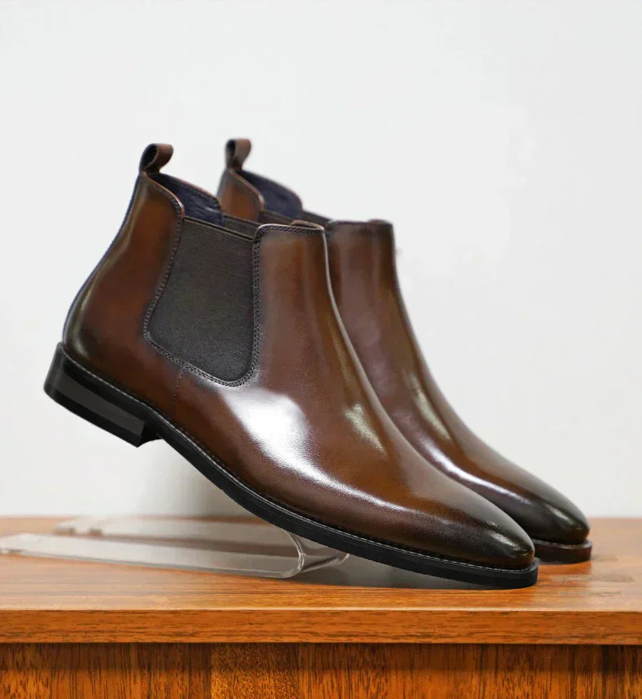 Wim | Luxe Chelsea Laarzen van Leer