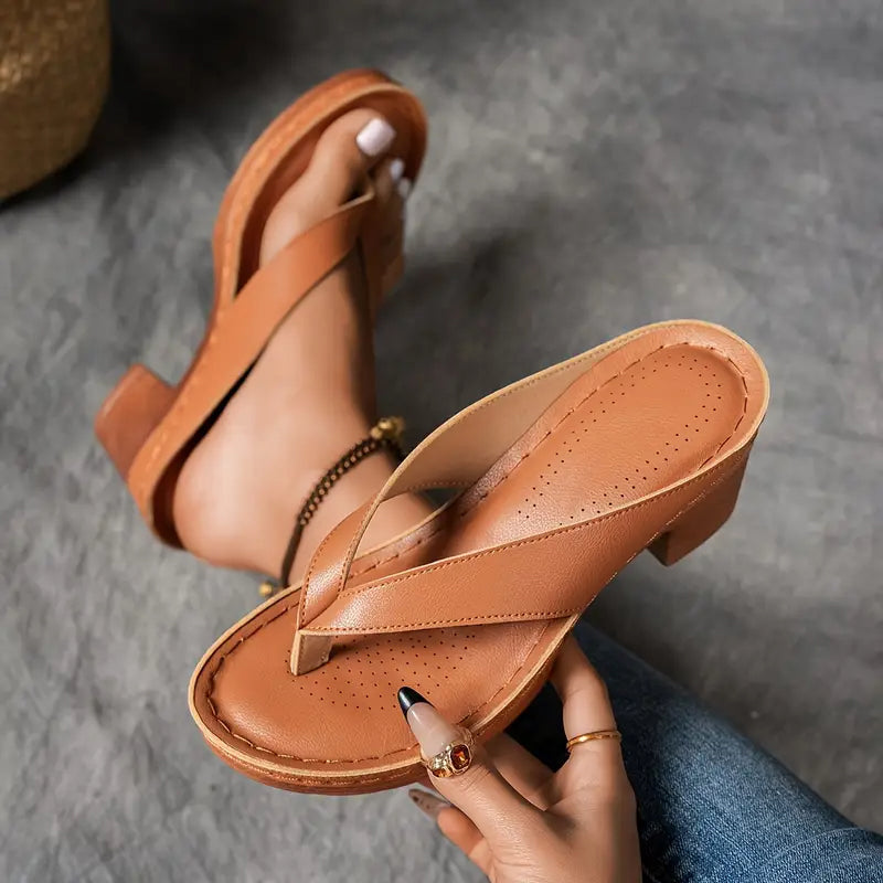 Sophia™ | Comfortabele en stijlvolle orthopedische sandalen met hoge hak