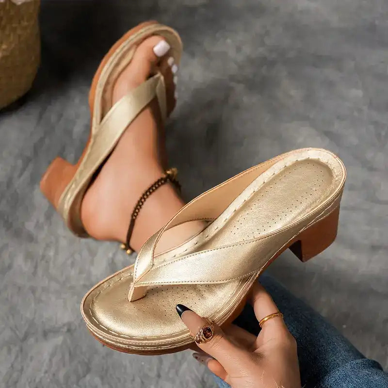 Sophia™ | Comfortabele en stijlvolle orthopedische sandalen met hoge hak