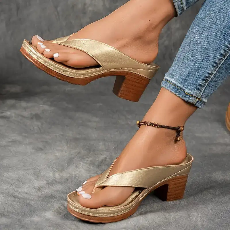 Sophia™ | Comfortabele en stijlvolle orthopedische sandalen met hoge hak