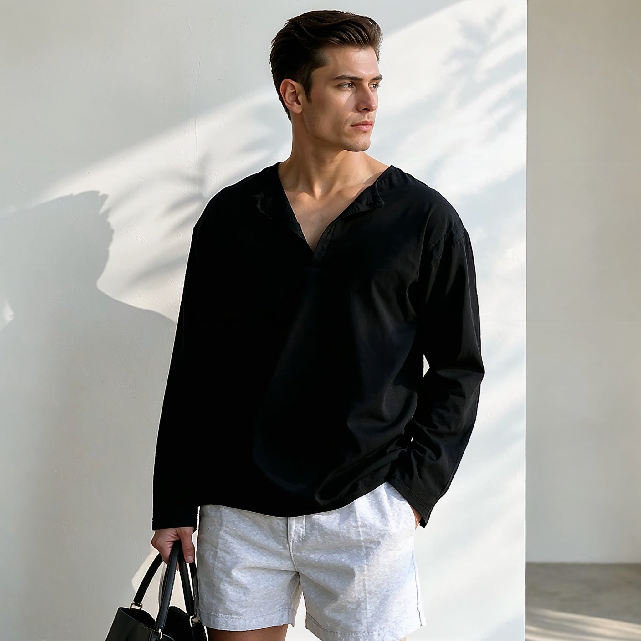 Ontspannen Oversized Lange Mouw T-shirt
