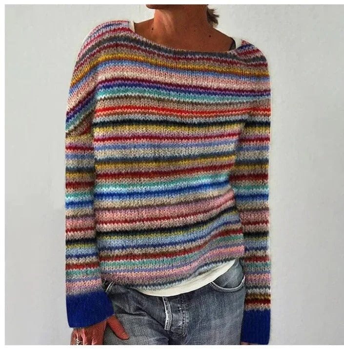Brigitte | Chic bedrukte trui